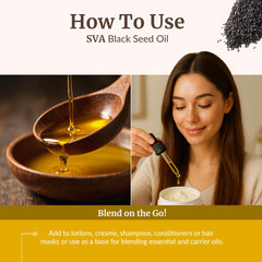 SVA ORGANICS bottle for spa-like body massage rituals.