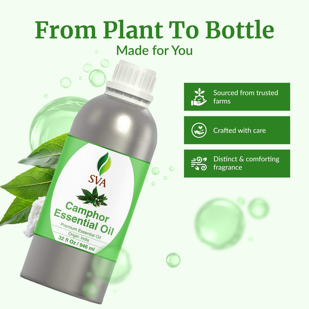 Camphor oil for body massage blended with carrier oils