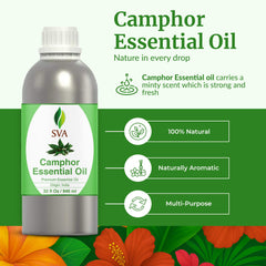 Diffuser-ready camphor oil pour from SVA Organics for aromatherapy
