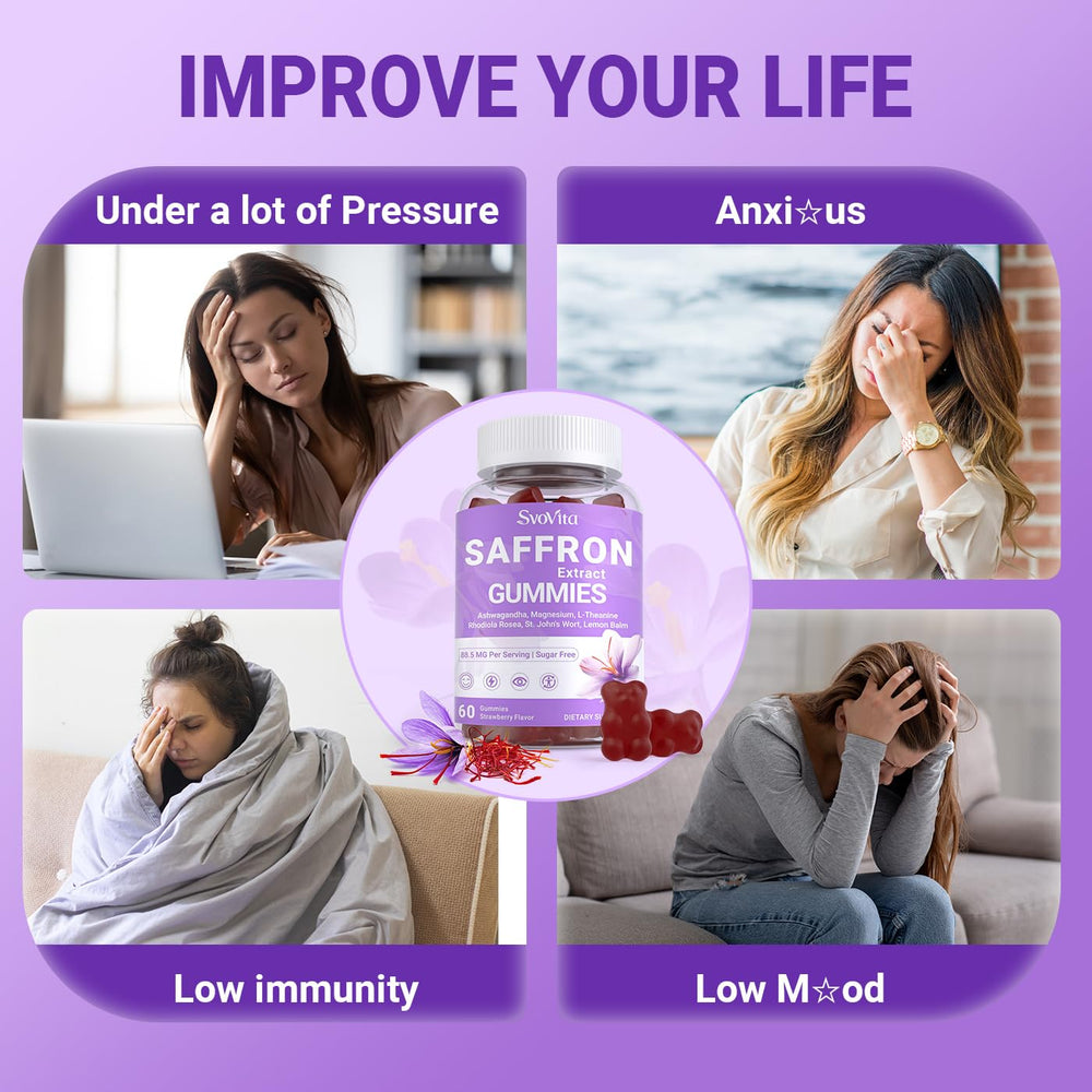 Svovita cognitive-support gummies for concentration and mental clarity.