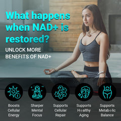 Svovita NAD resveratrol capsules highlighting 50mg liposomal resveratrol benefits.