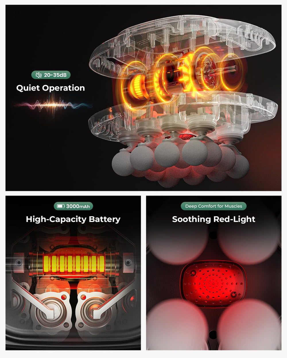 Swancode device showing control panel with 99 intensities and 9 modes.
