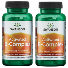Swanson Activated B-Complex bottle with capsules for daily wellness support