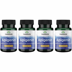 Swanson Apigenin sleep-support bottle promotes relaxation for restful nights