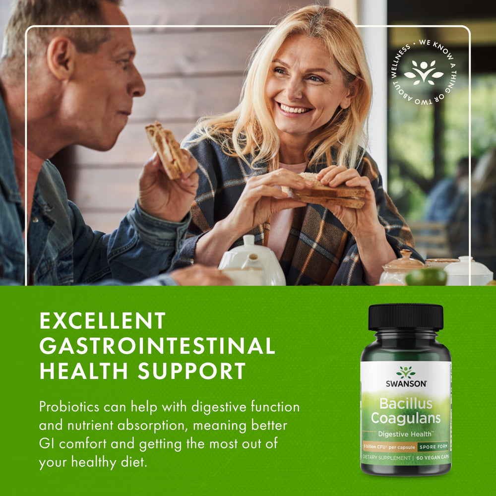 Swanson Bacillus Coagulans on shelf, non-refrigerated probiotic option
