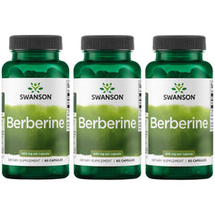 Swanson Berberine bottle front view suggests metabolic support and trusted quality.