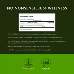 Label detail of Swanson Boswellia Serrata extract with 125 mg per capsule.