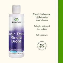 Swanson Concentrace label ingredients displaying complete mineral complex