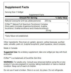 Swanson CoQ10 200 mg softgels easy daily intake for cardiovascular-friendly use