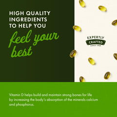 Three-pack display showing vitamin D3 for consistent daily intake.