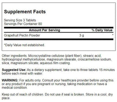 Swanson Diet Grapefruit Pectin label highlights vegan, non-GMO formula.