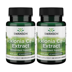 Swanson Ecklonia Cava Extract bottle front view highlighting antioxidant benefits.