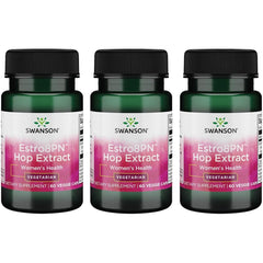 Swanson Estro8Pn hop extract capsules for menopause support with phytoestrogens and vegetarian formula