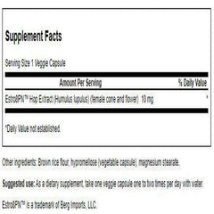 Swanson Estro8Pn hop extract capsules, convenient daily use for vegetarians.