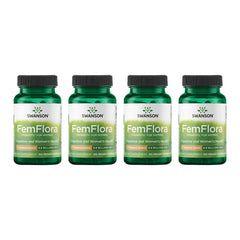 Swanson FemFlora bottle front promoting feminine probiotic wellness