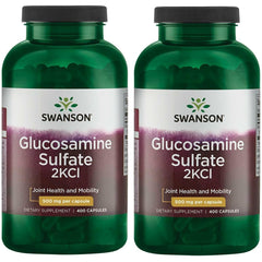 Swanson Glucosamine Sulfate 500 mg bottle front view for joint support