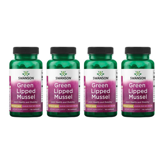 Swanson Green Lipped Mussel bottle front for joint mobility support.