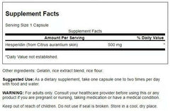 Swanson Hesperidin capsules close-up for daily cardiovascular support.