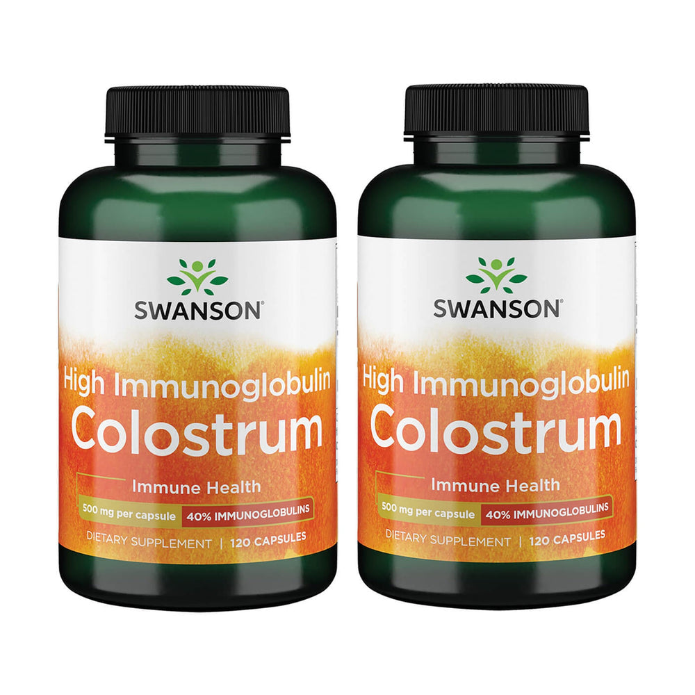 Swanson High Ig Colostrum bottle may support immune health.