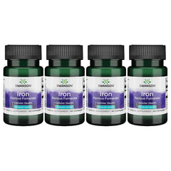 Swanson Iron bottle with easy-to-swallow capsules for daily energy support.