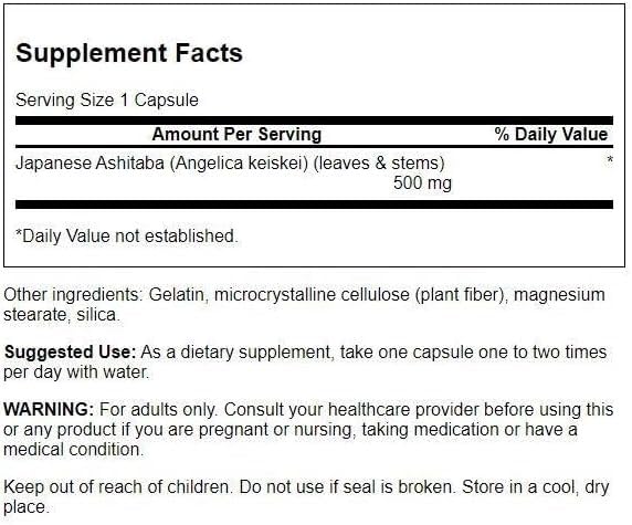 Swanson Japanese Ashitaba capsules for convenient daily use