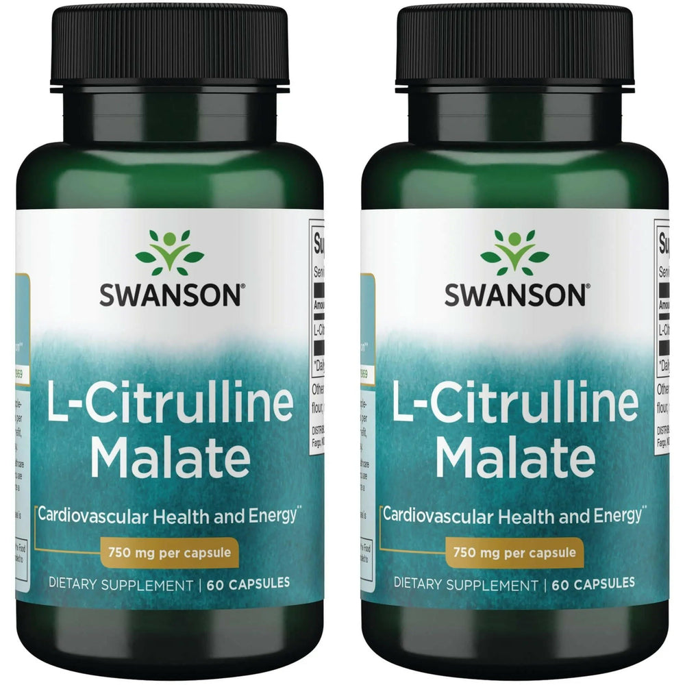 Swanson L-Citrulline Malate bottle pour showing energy support potential