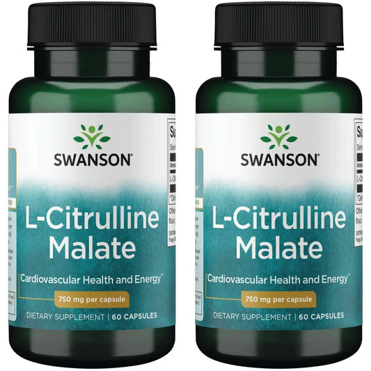 Swanson L-Citrulline Malate bottle pour showing energy support potential