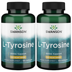 Swanson L-Tyrosine bottle for daily cognitive support and focus
