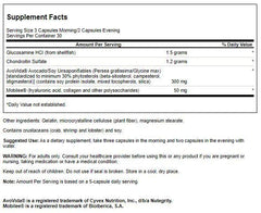 Swanson LS SIG Joint Form Hyaluronic 150 caps label shows ingredients for informed choices