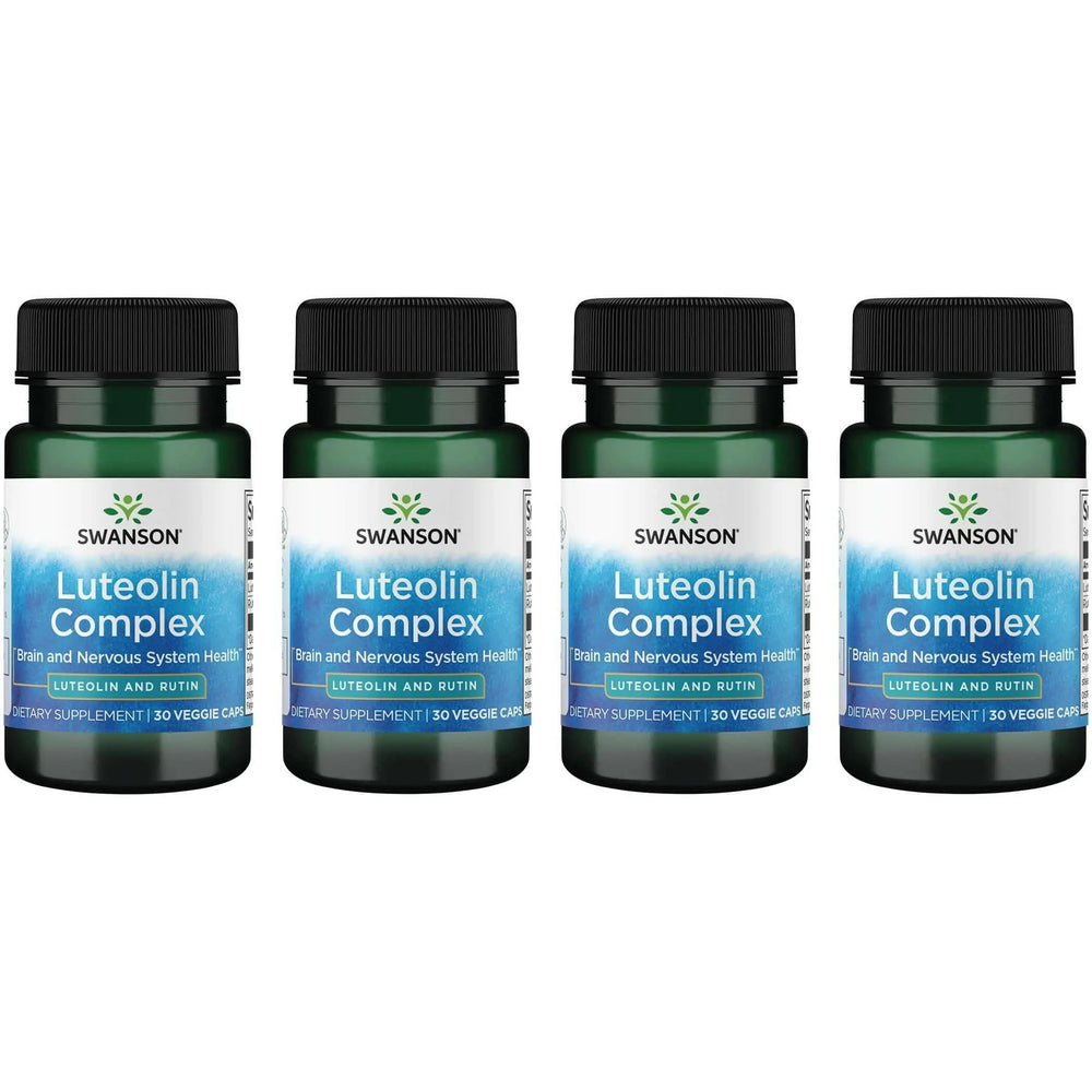 Swanson Luteolin Complex bottle showing capsules for memory support