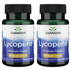 Swanson Lycopene 10 mg 120 sgels 2-pack bottle - antioxidant support for daily wellness