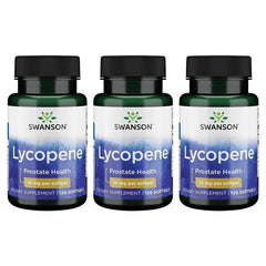 Swanson Lycopene 10 mg softgels bottle with label for antioxidant support.