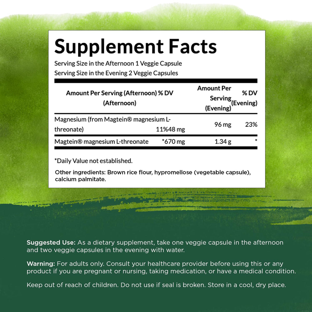 Swanson Magnesium L-Threonate health chart suggesting memory and learning support