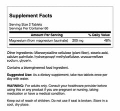 Swanson Magnesium Taurate capsules showcased for daily wellness support.