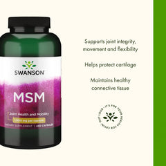 Two-pack display of Swanson MSM for value.