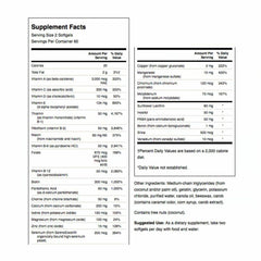 Swanson Multi Without Iron label closeup highlights minerals and phytonutrients