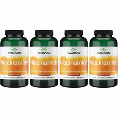 Swanson Niacinamide bottle front view showing 250 mg capsules for energy support