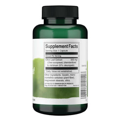 Swanson Olive Leaf Extract capsules being poured for routine