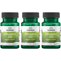 Swanson Oregano Oil softgels bottle for natural digestive support