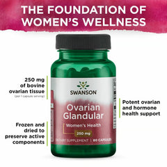 Swanson Ovarian Glandular packaging conveys reliability and trust.