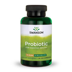 Swanson Probiotic digestive health bottle for daily gut balance
