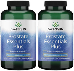 Swanson Prostate Plus bottle label close-up for urinary flow support