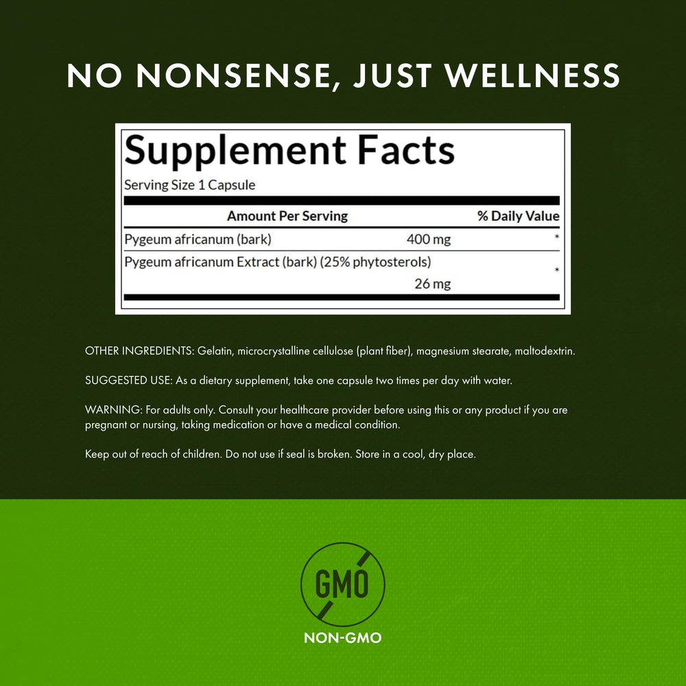 Swanson Pygeum extract tablets support urinary comfort in men.