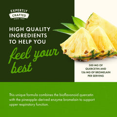 Swanson Quercetin & Bromelain bromelain enzyme close-up.