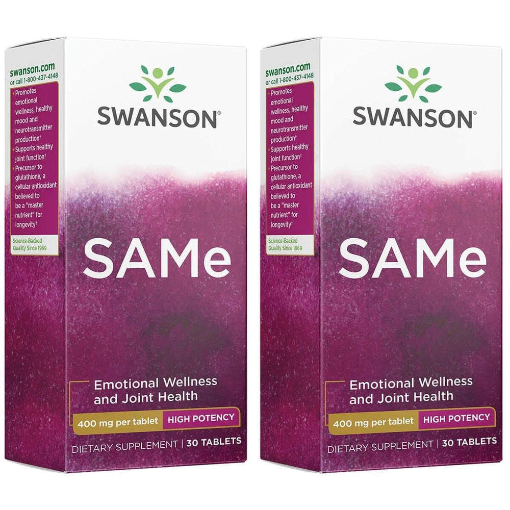 Swanson Same high-potency bottle with 400 mg tablet supports mood balance and joint function.