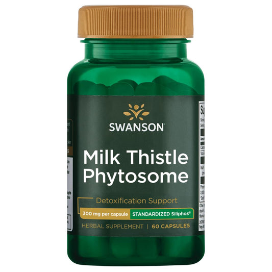 Swanson Siliphos bottle front with capsules for easy daily use
