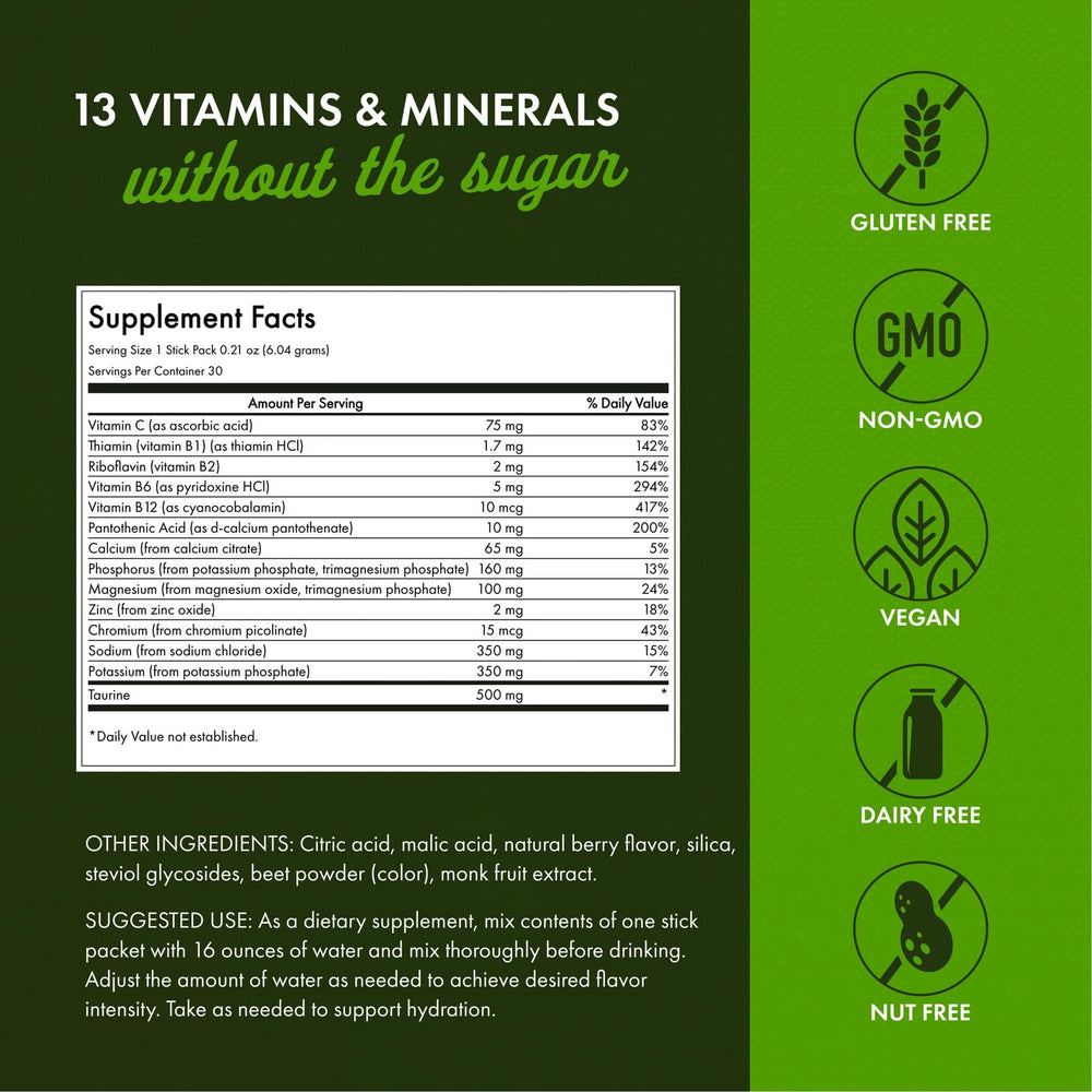 Swanson Simply Hydrate powder mixes instantly in water for hydration