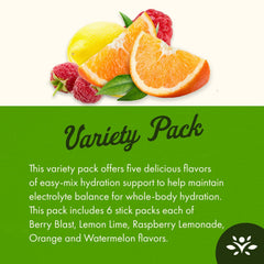 Swanson Simply Hydrate label close-up, sugar-free hydration option