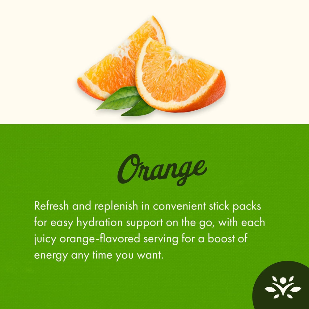 Swanson Simply Hydrate orange mix being poured for a quick drink