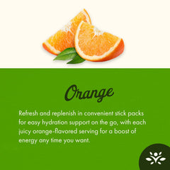 Swanson Simply Hydrate orange mix being poured for a quick drink